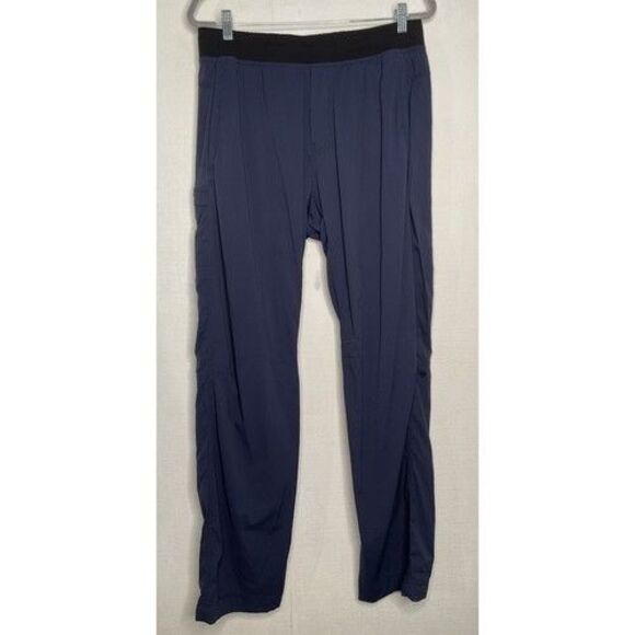 Lululemon Athletic Dance Studio Flat Front Straight Jogger Pants Men Size XL Blu - Picture 1 of 9